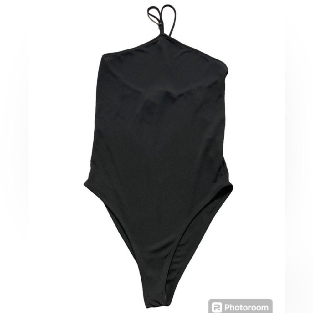 Zara black halter top bodysuit Medium New